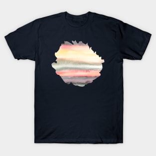 Gradient Watercolor Coral mauve T-Shirt